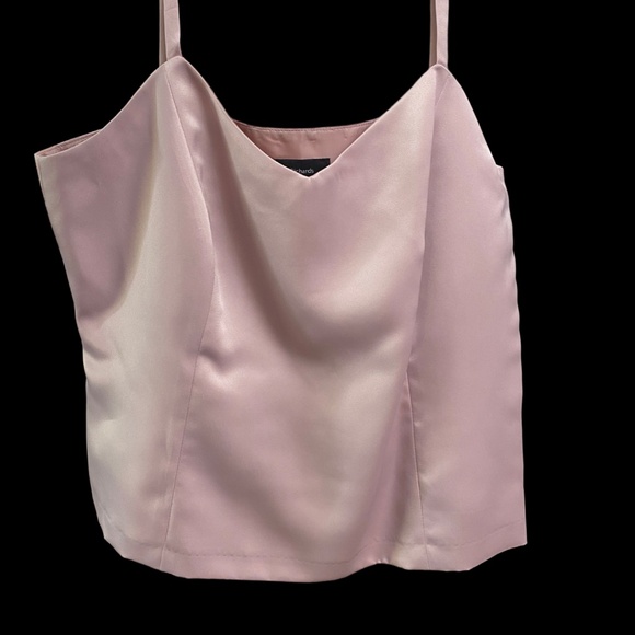 R&M Richards Tops - R&M Richards Purple Lavender Mauve Satin Camisole Tank Lined Size 16 Side Zip